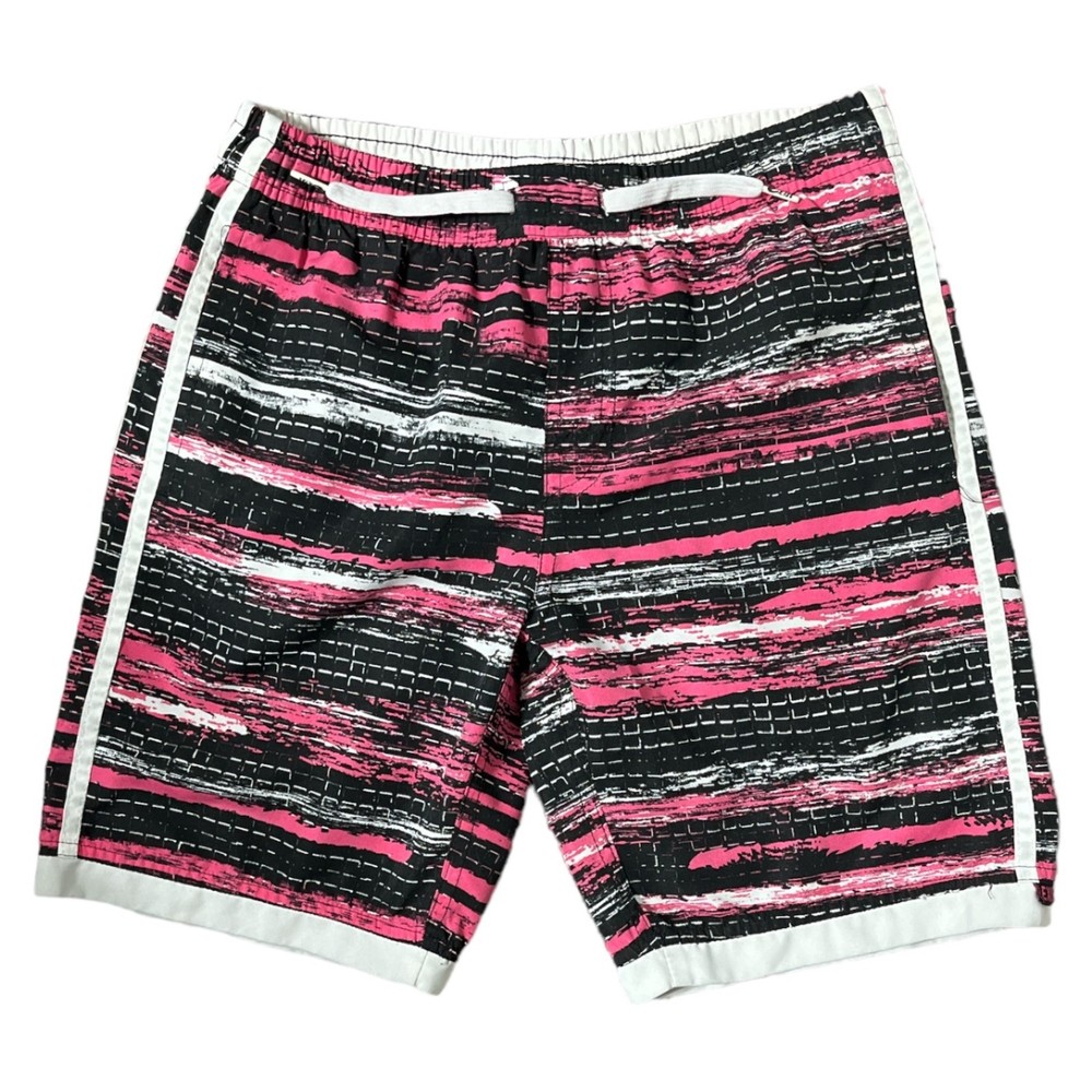 Exist Kids Boys Swim Trunks Size S Black Swimming Drawstring Shorts 2 Stripe